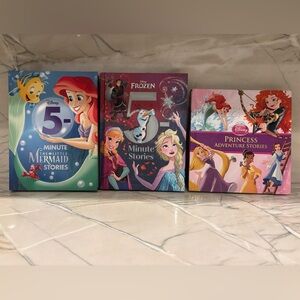 Disney/princess books x 3,hardcover, nearly new